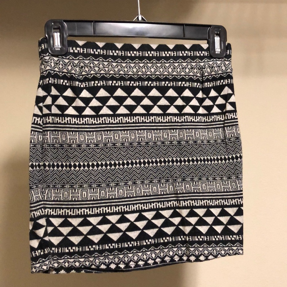 Black and white skirt